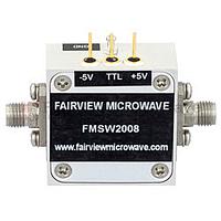 FairviewMicrowave FMSW2008 SMA PIN Diode Switch SPST (50 Ohm, 50 MHz - 26.5 GHz, +27 dBm, SMA Female)