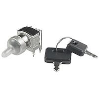 NKK Switches SK24DG30 Keylock Switches ON-ON-ON 3 POSITION KEY REMOVABLE RA PC