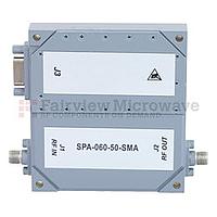 Fairview SPA-060-50-SMA 50 dB Gain High Power High Gain Amplifier at 50 Watt Psat Operating From 2 GHz to 6 GHz with SMA
