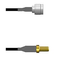 Amphenol Custom Cable Q-2N02Z0008096i RF Cable Assemblies N-SP/SMA-SJ RG58 96I