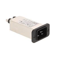 Corcom - TE Connectivity 20EJT1 Inlets 20A IEC-1/4" FASTON FLNG MNT HI FREQ