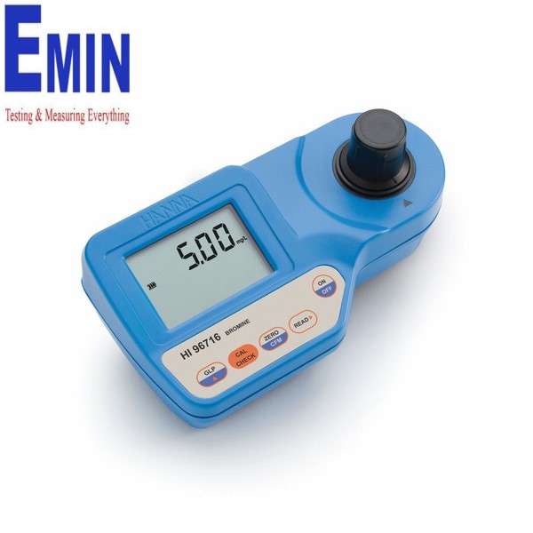 Water testing instrument and accessories for bromine measurement