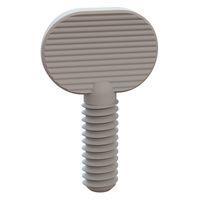 Essentra Components 092520062V Thumb Screw Oval Head Thumb Screw, 1/4-20 Thread, 5/8 Lg