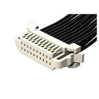 Samtec S1SD-10-28-T-12.00-L Double Row Discrete Cable 1.00 mm Double Row Discrete Wire Cable Assembly, Socket