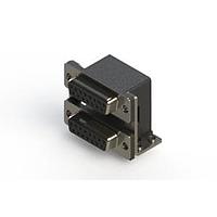 EDAC 662-015-264-057 Dual Port D-Sub Connectors Right-angle Dual Port D-Sub Connector
