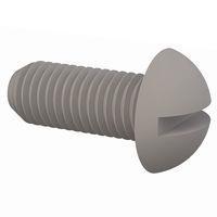 Essentra Components 012528R062 Round Slotted Round Slotted Screw, 1/4-28 Thread, 5/8 Lg