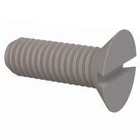 Essentra Components 50M050080H015 Slotted Countersunk 90 Slotted CSK Screw, M5 X .8 Thread, 15mm Lg