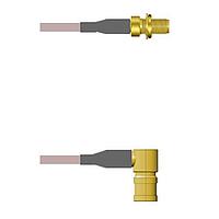 Amphenol Custom Cable Q-2X03T000R008i RF Cable Assemblies SMA-SJB/SMB-RP G316D 8I