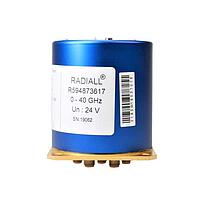 Radiall R514873617 Coaxial Switches SP6T Titanium SMA2.9 40GHz Latching Self-CO Auto-reset Ind. 24Vdc HE10 RECEP
