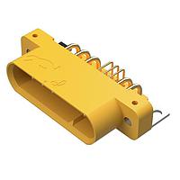 Amphenol Positronic GFSH109M47B/AA Connectors GFSH Series 19 Position Pin (Male) Solder Tail Mounting Bracket Power Connector