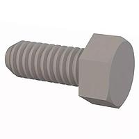 Essentra Components 50M025045J006 Machine Screw Hex Unslotted Bolt, M2.5 X .45 Thread, 6mm Lg