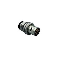 NorComp 860-LP5-21SR004 Connectors IP67 Female M12 Stainless steel 5 Position Straight Dip Solder