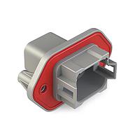 Amphenol SINE Systems AT04-08PA-PM12 Connectors 8 Pin Rcpt Pnl Mnt A Self-Thread Gry Sea