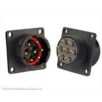 Eaton Souriau-Sunbank UTS014E7P Receptacles 7P SZ 14E SQ FLANGE WALL MNT PIN RECEPT