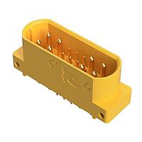 Amphenol Positronic GFSH89M37H/AA Connectors Mixed Density Power Connector,8 size 16 and 9 size 22 contacts,Pin (Male),Straight Solder - High Conductivity