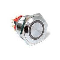 E-Switch PV8F2Y0SSG-334-M03 Anti-Vandal Switches 0-2A 48VDC Off (On)+ On-(Off) 25mm 2 Pole