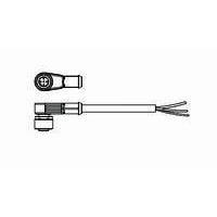 AMP Connectors - TE Connectivity 2273105-1 Sensor Cables / Actuator Cables 4pos PVC 1.5m M12agl sckt pig SH 2 LED A