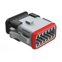 Amphenol SINE Systems AT06-12SA-SRGRY 6-Way 12 Pin Plug Key Positn A w/ Strn Rlf