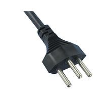 Qualtek Electronics 377003-E01 No Receptacle Power Cord INTL 2.5m 3x1.0 10A SWITZ IEC884/EN50075