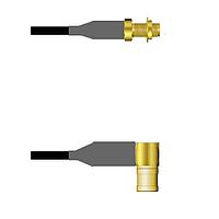 Amphenol Custom Cable Q-2Y03U0008108i RF Cable Assemblies SMA-SJB/SMB-RP RG58 108I