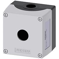 SIEMENS 3SU18511AA001AA1 Enclosure ENC METAL,GREY TOP, 1 HOLE FRONT MOUNT