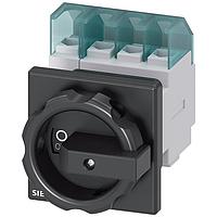 SIEMENS 3LD21541TL51 Rotary DISC SW 25A ROT HDL 1HOLE BLK 4P