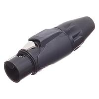 Amphenol Audio AX3FB0M-AU Cable Connectors 3P SOCKET F PLUG BLKGLD W BLK MRK SLV