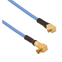 Amphenol SV Microwave FRSMPS-047-FRSMPM-060 RF Cable Assemblies SMPS R/A F  SMPM R/A F 6"Cable