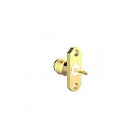 Amphenol RF 901-5GA200000AE Connectors 2 Hole Flange Gold Epoxy, Solder Cup