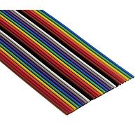 3M Electronic Solutions Division 3302/34-CUT-LENGTH Round to Flat Cables .050 34 COND. 28AWG COLOR CODED, 1PC=1FT