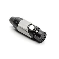 Amphenol Audio AX4FB8M Connectors 4P SOCKET F PLUG BLK W GRY MRK SLEEVE