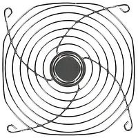 Qualtek Electronics 08141 Guard 120mm Wire Form Fan Guard, Bright Nickel Chrome Finish