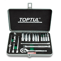 TOPTUL GCAD1822 18PCS 1/4" DR. 6PT Socket Set