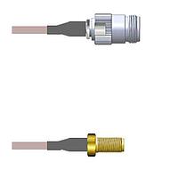 Amphenol Custom Cable Q-2002V0005120i RF Cable Assemblies N-SJ/SMA-SJ G316 120I