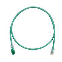 Panduit UTPKCH2MGR Cat 5e Keyed Copper Patch Cord, Cat 5e, Green U
