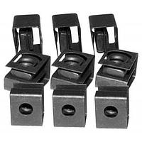 Hammond Manufacturing 1421NP25 Rack Rail Clip Nut 10-32 Clip Nuts ZincPlated, Pack 25