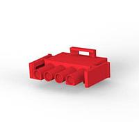 AMP Connectors - TE Connectivity 1-480702-2 Plug Housings 4P PLUG HSG RED