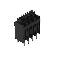 Wurth Elektronik 691410100004 Fixed Terminal Blocks WR-TBL 3.5mm pitch Monoblock THT Black Vertical Dual Pin cable entry Screwless Push In 4P