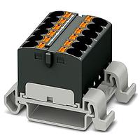 PHOENIX CONTACT 3273694 Push-In Distribution Block PTFIX 12X4-NS35A BK