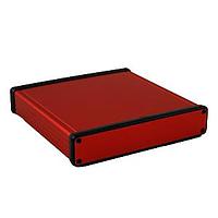 Hammond Manufacturing 1455R1601RD PC Board Alum w/Medal Ends 6.30x6.50x1.20" Red