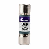Eaton Bussmann BBS-15 Ferrule Fuse, Fibre Material 250VAC 10kA 15A Fast Acting Ferrule