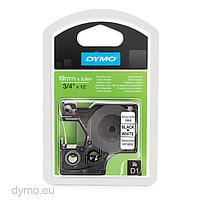 DYMO 63020711 D1 Black/White Flexible NylonTape (19mm x 3.5m)