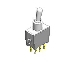 Dailywell 2TES1M21RES Toggle Switches Sub-Miniature toggle switch on-on (washable)