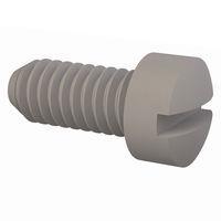 Essentra Components 010448F025 Machine Screw Fillister Slotted Screw, #4-48 Thread, 1/4 Lg