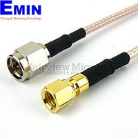 Fairview FMC0218315LF SMA Male to SMC Plug Cable RG-316 Coax and RoHS
