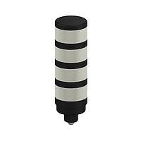 Banner Engineering TL70BGYRQP Modular Tower Light TL70 Tower Light; Black Housing: 4-Color Indicator; Voltage: 12-30 V dc; Environmental Rating: IP65; Input: Bimodal; Colors: Blue Green Yellow Red; 150 mm (6 in) 5-pin M12 PVC Pigtail QD