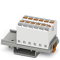 PHOENIX CONTACT 3273692 Push-In Distribution Block PTFIX 12X4-NS35A WH