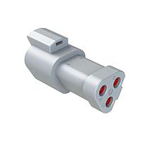 Amphenol SINE Systems AT04-3P-EC01 Connectors AT Series Receptacle 3 Way End Cap