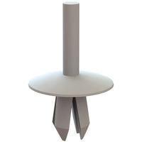 Essentra Components 61PR010510 Push-In Rivet Push Rivet, .215 Hole, .078-.300 Panel Thk