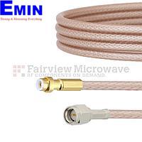 Fairview FMCA1453 Snap-On MMBX Plug to SMA Male Cable RG-316 Coax